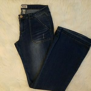 MUDD distressed flare jeans